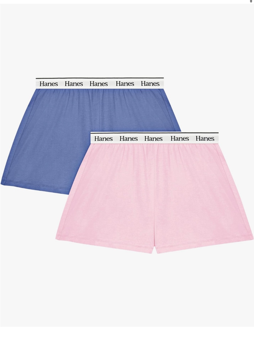 Hanes Womens Originals Pajama Shorts 2-Pack- Size S